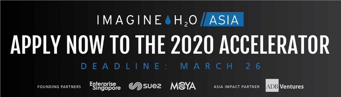 Water Startups Invited to Register Today for Imagine H2O Asia Accelerator Program